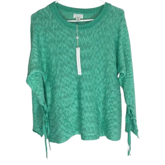 2 for $20 Caslon Sweater With Ribbon Wrist Tie NWT 100% Cotton Size XXS - Picture 3 of 9